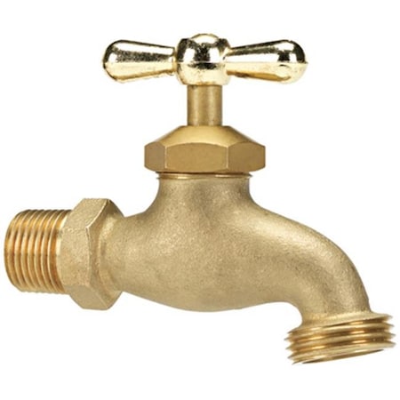 Homewerks Brass Fittings, VHBCONC3B 0.50 in. Brass Heavy Duty Threaded Hose Bibb 798108